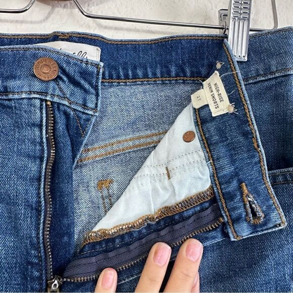 Madewell High-Rise Denim Shorts Size 27 - Picture 4 of 10